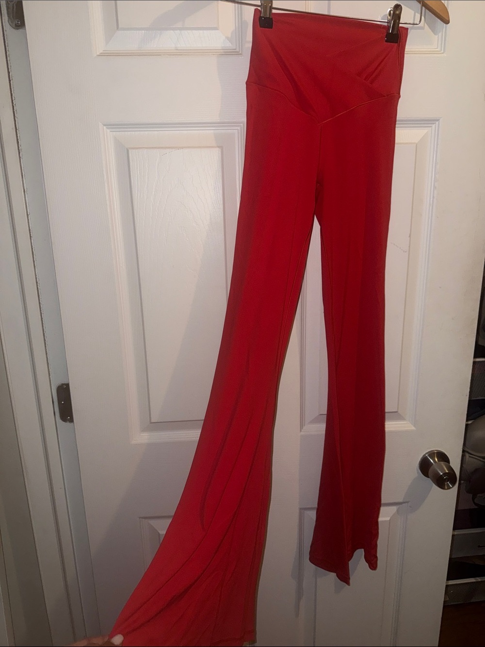 Offline by Aerie Red High-Waist Wide-Leg Flare Pants
